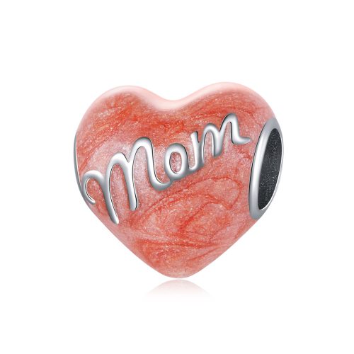 Rozsaszin-sziv-MOM-felirattal-ezust-charm