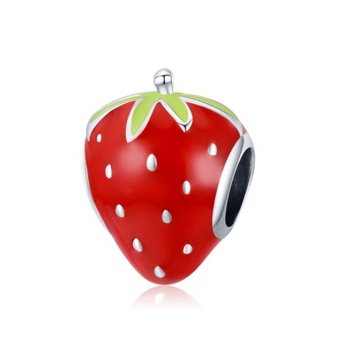 Piros-Eper-ezust-charm