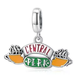 Central Perk kávézó ezüst függő charm