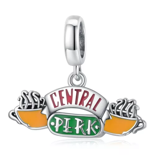 Central Perk kávézó ezüst függő charm