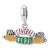 Central Perk kávézó ezüst függő charm