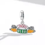 Central Perk kávézó ezüst függő charm