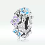 Ezüst Tavaszi Virágok Charm Medál