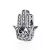 Hamsa kéz (Fatima keze) ezüst charm cirkóniákkal
