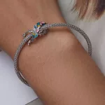 Ezüst Végtelen Álomfogó Free felirattal Charm Medál