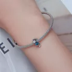 Szerelmes Pillangó függő ezüst charm