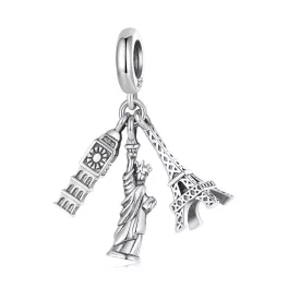   Világjáró charm – Big Ben, Szabadság-szobor és Eiffel-torony