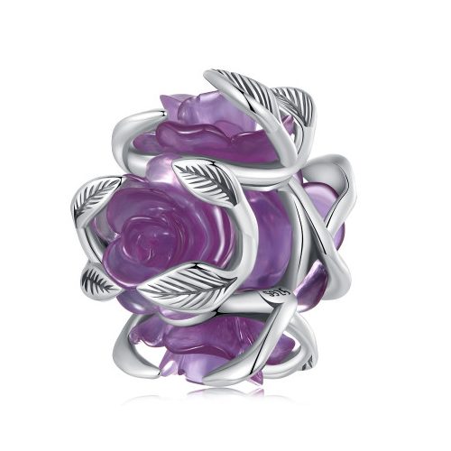 Lila-koves-rozsa-ezust-charm