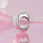 Opál szív ezüst medál