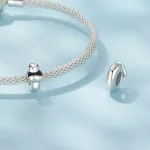 Panda Őr ezüst stopper charm