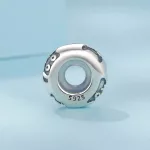 Bársonytalpú Cica Őr ezüst stopper charm