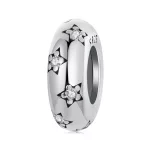 Éjféli Ragyogás ezüst stopper charm