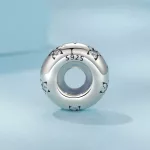 Éjféli Ragyogás ezüst stopper charm