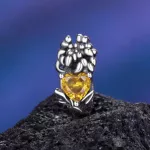 Novemberi Napfény – Ezüst Krizantém Szívvel Charm