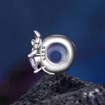 Június Világoslila köves Levendula Rózsa Szíve ezüst charm