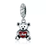 Ezust-macko-Love-felirattal-Charm