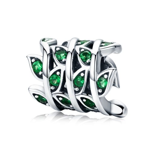 Zold-kovel-rakott-spiral-levelek-ezust-charm