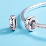 Örökké szeretlek vékony ezüst charm