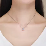 Lila virágos ezüst charm spacer
