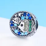 Korallzátony charm – színes cirkóniás trópusi halak