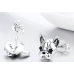 Francia-bulldog-ezust-fulbevalo