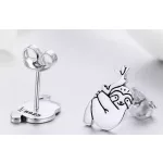 Lógó Lajhár alakú ezüst fülbevaló