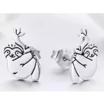 Lógó Lajhár alakú ezüst fülbevaló