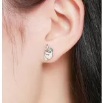 Lógó Lajhár alakú ezüst fülbevaló