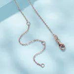 Szív medál ezüst nyaklánc arany színben