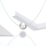 Damil nyaklánc ezüst kapoccsal gyöngy medállal