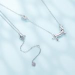 Tacskó díszes ezüst nyaklánc