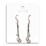 Szikrázó Gömbök Zuhataga Ezüst Fülbevaló