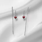 Ravaszdi Rókás Áthúzós Ezüst Fülbevaló