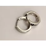 Halszálka karika ezüst fülbevaló