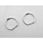 Halszálka karika ezüst fülbevaló