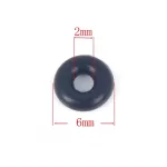 Kék színű szilikon rögzítő gyűrű ezüst charmokhoz