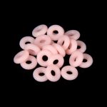 Rózsaszín szilikon rögzítő gyűrű ezüst charmokhoz