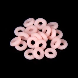 Rózsaszín szilikon rögzítő gyűrű ezüst charmokhoz