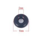 Zöld színű szilikon rögzítő gyűrű ezüst charmokhoz