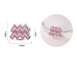 Pink Vízöntő Csillagjegy Ezüst Charm