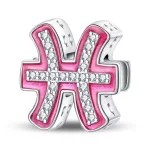 Pink Halak Csillagjegy Ezüst Charm