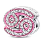 Pink Rák Csillagjegy Ezüst Charm