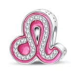 Pink Oroszlán Csillagjegy Ezüst Charm