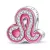 Pink Oroszlán Csillagjegy Ezüst Charm