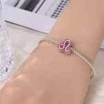 Pink Oroszlán Csillagjegy Ezüst Charm