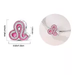 Pink Oroszlán Csillagjegy Ezüst Charm