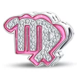 Pink Szűz Csillagjegy Ezüst Charm