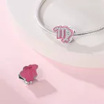 Pink Szűz Csillagjegy Ezüst Charm