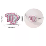 Pink Szűz Csillagjegy Ezüst Charm