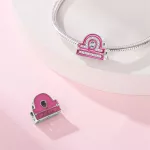 Pink Mérleg Csillagjegy Ezüst Charm